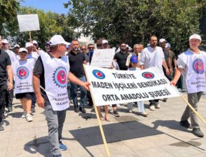 Maden işçilerinden Ankara’da hak mücadelesi