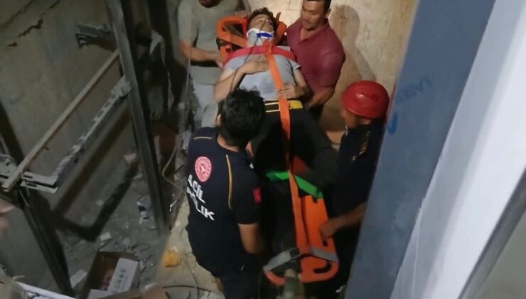 Polatlı’da iki ayrı kaza: Biri asansör boşluğuna, biri çukura düştü