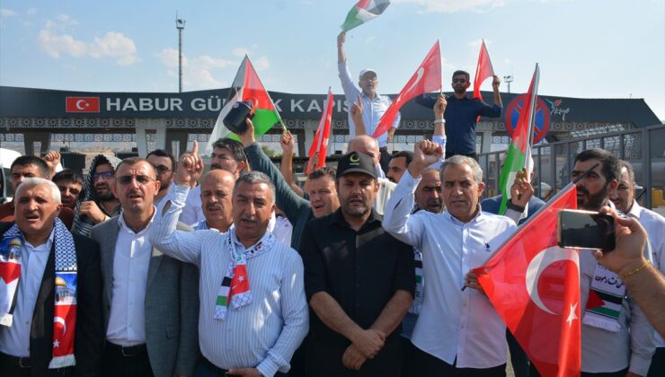 Şırnak’tan Filistin Konvoyuna Destek