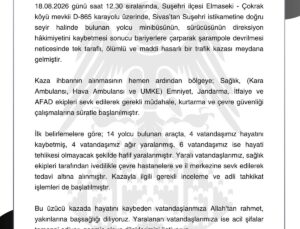 Sivas’ta Minibüs Kazası: 4 Ölü, 10 Yaralı