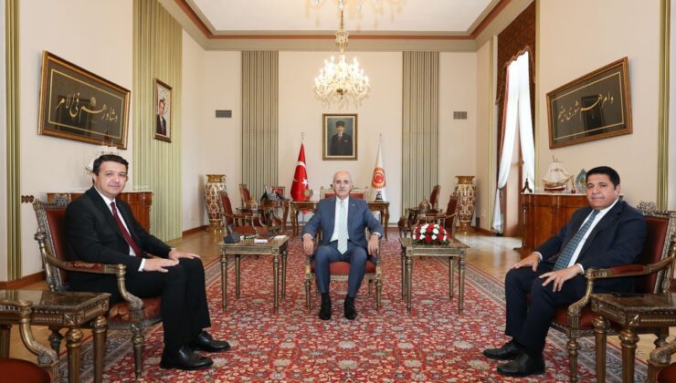 TBMM Başkanı Kurtulmuş, Saadet Partisi Genel Başkanı Arıkan’ı kabul etti
