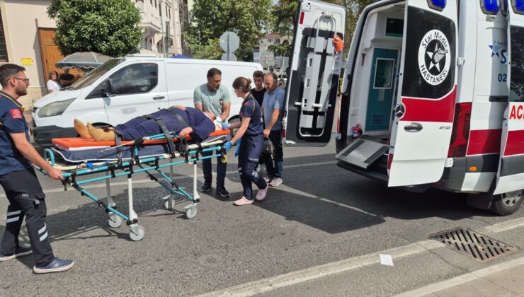 Tekirdağ’da otomobil yayaya çarptı: 1 yaralı