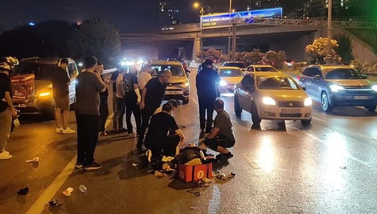 TEM’de Motosiklet Kazası: 2 Yaralı