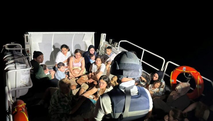Ula açıklarında düzensiz göçmen operasyonu: 46 yakalandı
