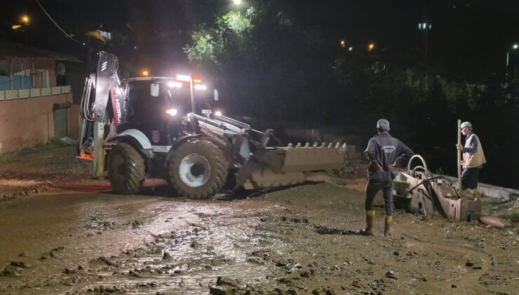 Üzümlü’de sağanak: Taşkın ve su baskınları