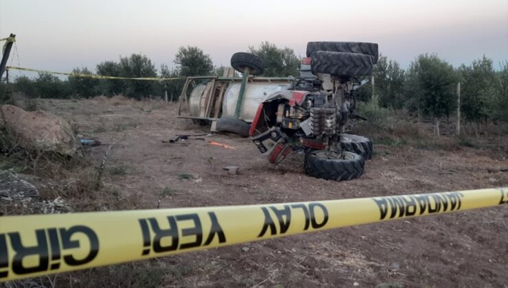 Adana’da devrilen traktörün sürücüsü öldü, oğlu ağır yaralandı