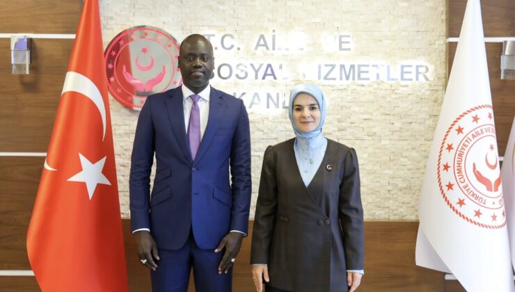 Aile Bakanı Göktaş, Senegal Bütçeden Sorumlu Bakanı Sarr’ı bakanlıkta kabul etti