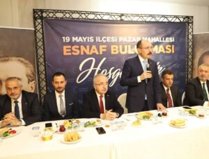 AK Parti 19 Mayıs İlçe Başkanlığı esnaf buluşmasında Mehmet Muş’u ağırladı