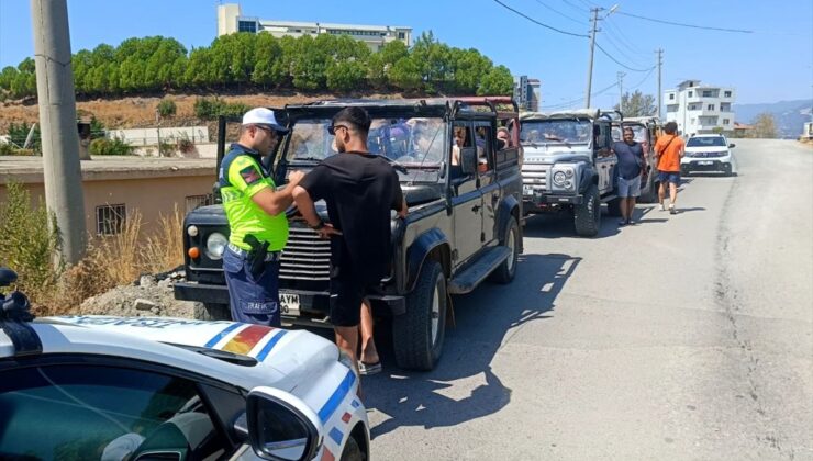 Alanya’da safari araçlarına ceza yağdı
