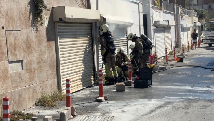 Avcılar’da depo olarak kullanılan garajda yangın