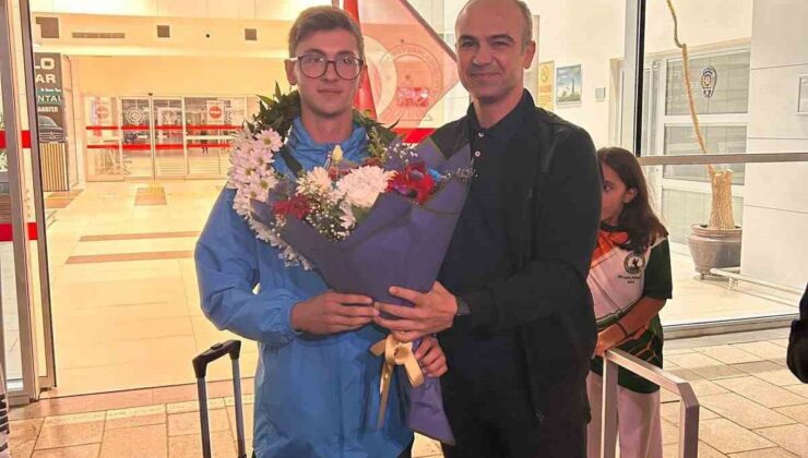 Avrupa atlı okçuluk şampiyonu Musab İsmail Şahanoğlu Kahramanmaraş’ta karşılandı