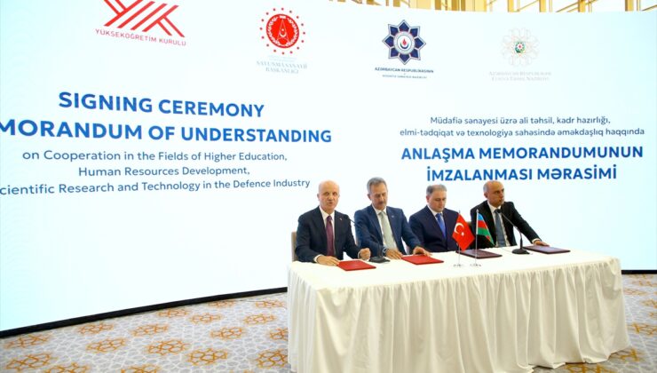 Azerbaycan ve Türkiye arasında savunma sanayisinde eğitim ve teknoloji işbirliği mutabakatı