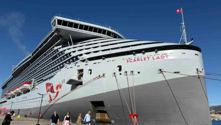 Bahama bayraklı Scarlet Lady, Bodrum’a 2 bin 637 yolcu getirdi