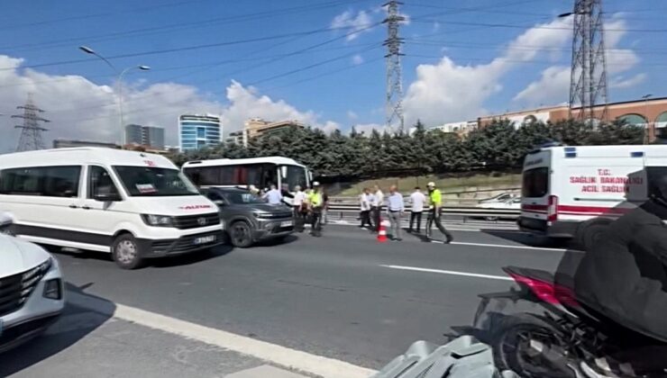 Basın Ekspres’te servis minibüsü, karşıya geçen 60 yaşlarındaki kadını ağır yaraladı