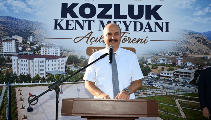 Batman Kozluk’ta 22 dönümlük Kent Meydanı törenle hizmete açıldı
