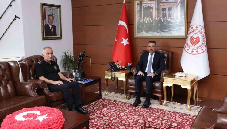 Batman’dan Zonguldak’a atanan Emniyet Müdürü İbrahim Kaba, Vali’yi ziyaret etti