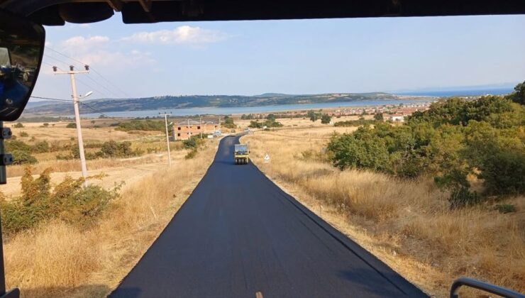Beyköy-Erikli yoluna sıcak asfalt