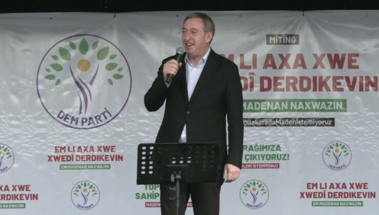 DEM Partili Bakırhan, Diyadin’de siyanürle altın aramada halkın onayı şart dedi