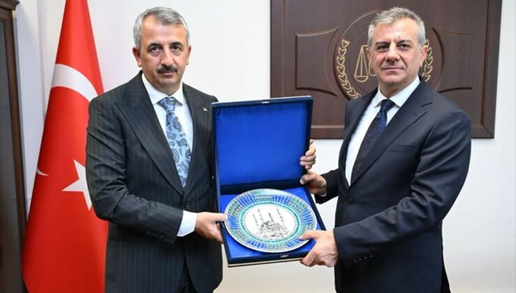 Edirne Valisi Sezer, Bölge İdare Mahkemesi Başkanı Kahraman’ı ziyaret etti