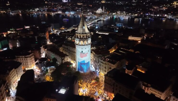 Galata Kulesi’nden Dezenformasyona Karşı Işıklı Mesajlar