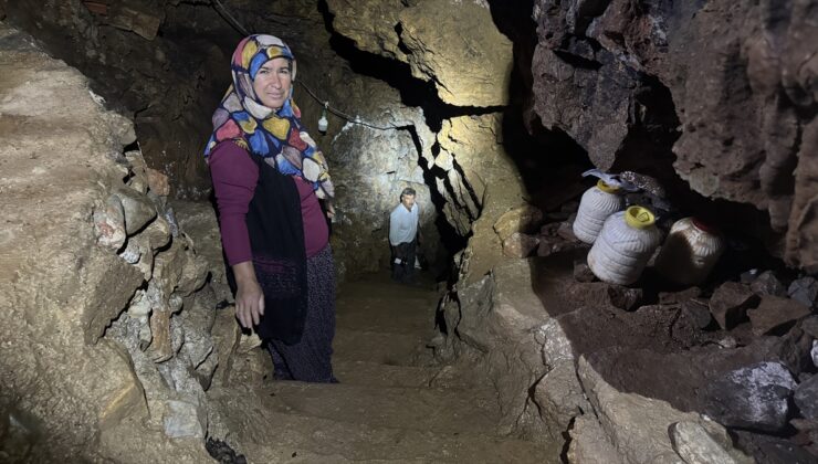 Gökçeyurt’taki mağara yöre halkının doğal soğuk hava deposu oldu