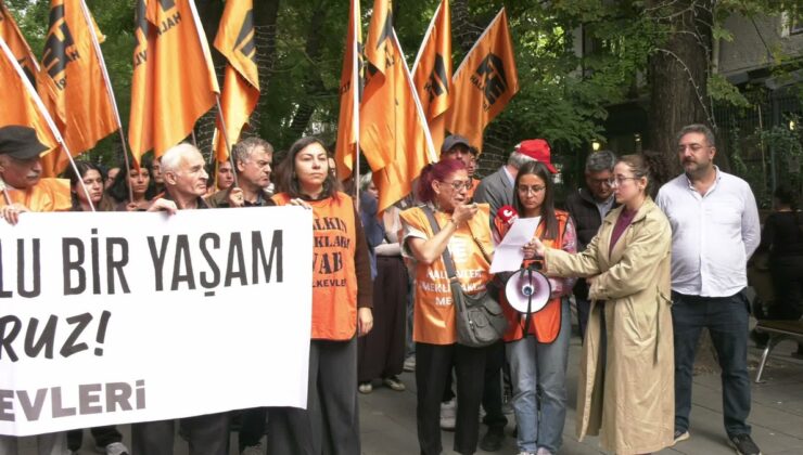 Halkevleri, emekli polisin intiharı sonrası Ankara’da düşük aylıkları protesto etti