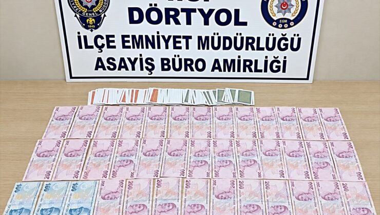 Hatay’da kumar oynarken yakalanan 5 kişiye 58 bin 20 lira ceza kesildi