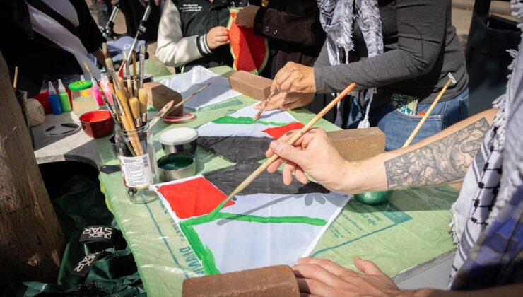 Hollanda’da Gazze için uçurtma şenliği