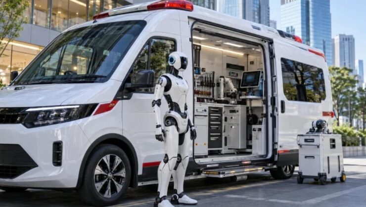 Japonya’dan dünyada bir ilk! Arızalanan robotlar için özel ambulans