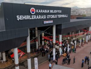 Karabük Belediyesi ve Bakanlık işbirliğiyle yenilenen otobüs terminali törenle açıldı