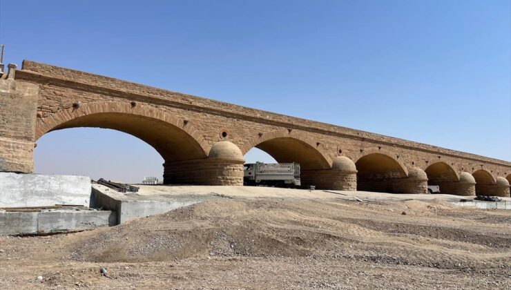 Kerkük Dakuk’ta 143 yıllık Osmanlı Köprüsü’nde kış öncesi temel güçlendirme başladı