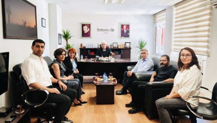 KESK heyeti, TMMOB’u ziyaret etti