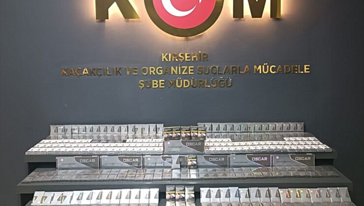 Kırşehir’de 460 paket gümrük kaçağı sigara ele geçirildi
