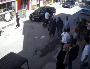 Konya’da iş yerinde patlama anı kamerada