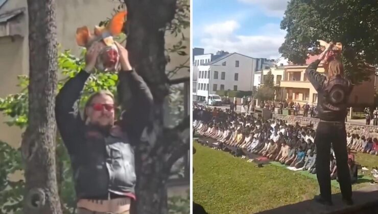 Litvanya’da cami önünde cuma namazı sırasında “domuz başı” provokasyonu
