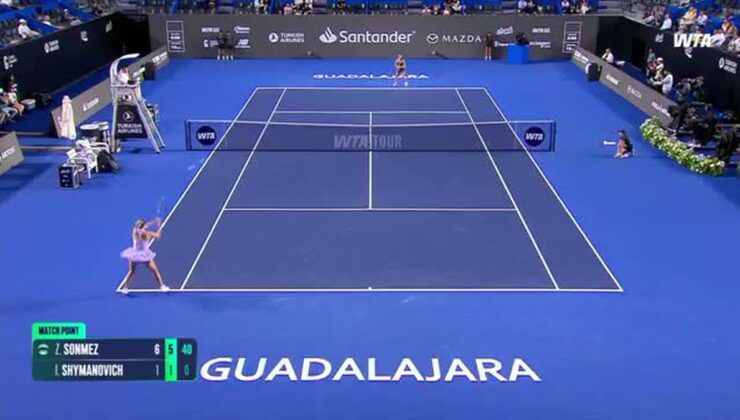 Milli tenisçi Zeynep Sönmez, Guadalajara Open’da ikinci tura yükseldi