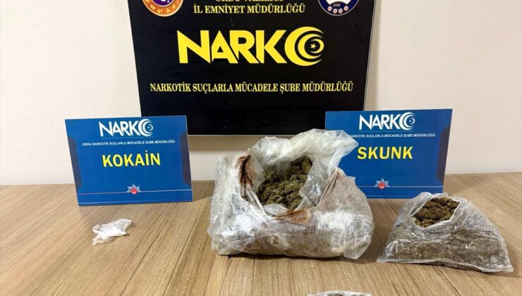 Ordu’da uyuşturucu operasyonunda 2 şüpheli tutuklandı
