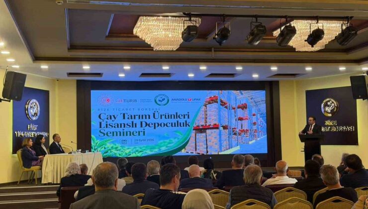 Rize’de çayda lisanslı depoculuk semineri sektör temsilcileriyle yapıldı