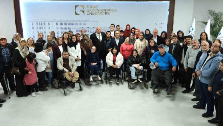 Sakatlar Derneği Tokat Şubesi, 73 birey adına TOGÜ Rektörü’ne teşekkür etti