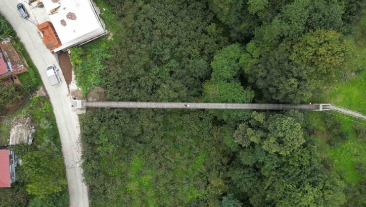 Samsun Salıpazarı’nda 65 metrelik asma köprü Tekin’e göre camiye ilgiyi artırdı