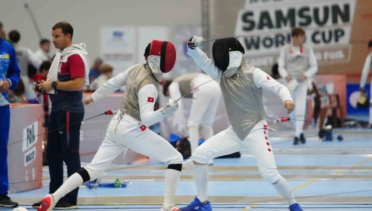 Samsun’da 52 ülkeden 606 sporcu Flöre Dünya Kupası’nda madalya için yarışıyor