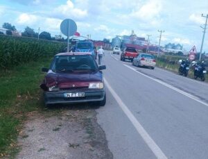 Samsun’da kamyonetle çarpışan otomobildeki 1 kişi yaralandı