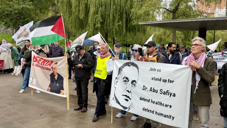 Stockholm’de yüzlerce gösterici İsrail’in Gazze saldırılarını protesto etti