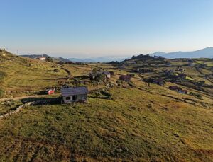 Trabzon yaylaları sonbahar renklerine bürünüyor
