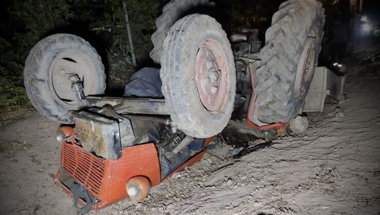 Traktör Devrildi: 63 Yaşındaki Sürücü Yaralandı