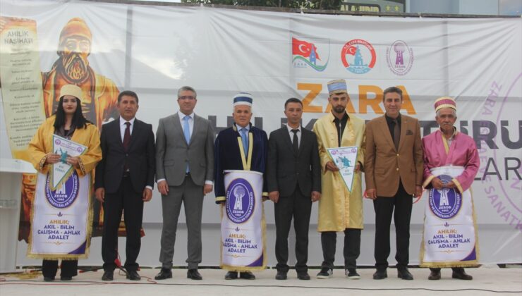 Zara’da Ahilik Haftası etkinliklerinde Osman Yıldırım’a Ahi onur ödülü verildi