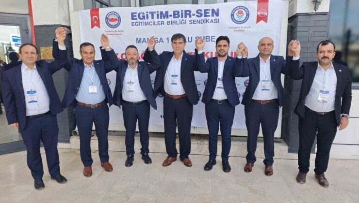 Ahmet Yasav, Eğitim-Bir-Sen Manisa Şubesi başkanlığına yeniden seçildi