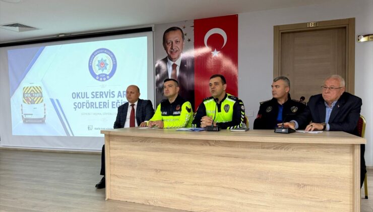 Amasya Emniyeti okul servis toplantısında 196 katılımcıyı bilgilendirdi