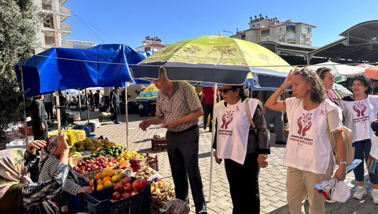 Anamur’da Kadın Meclisi pazar ziyaretinde kadın üreticilerin sorunlarını dinledi