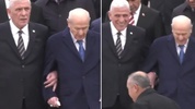 Anıtkabir'de dikkat çeken görüntü! Bahçeli ve Dervişoğlu kol kola yürüdü